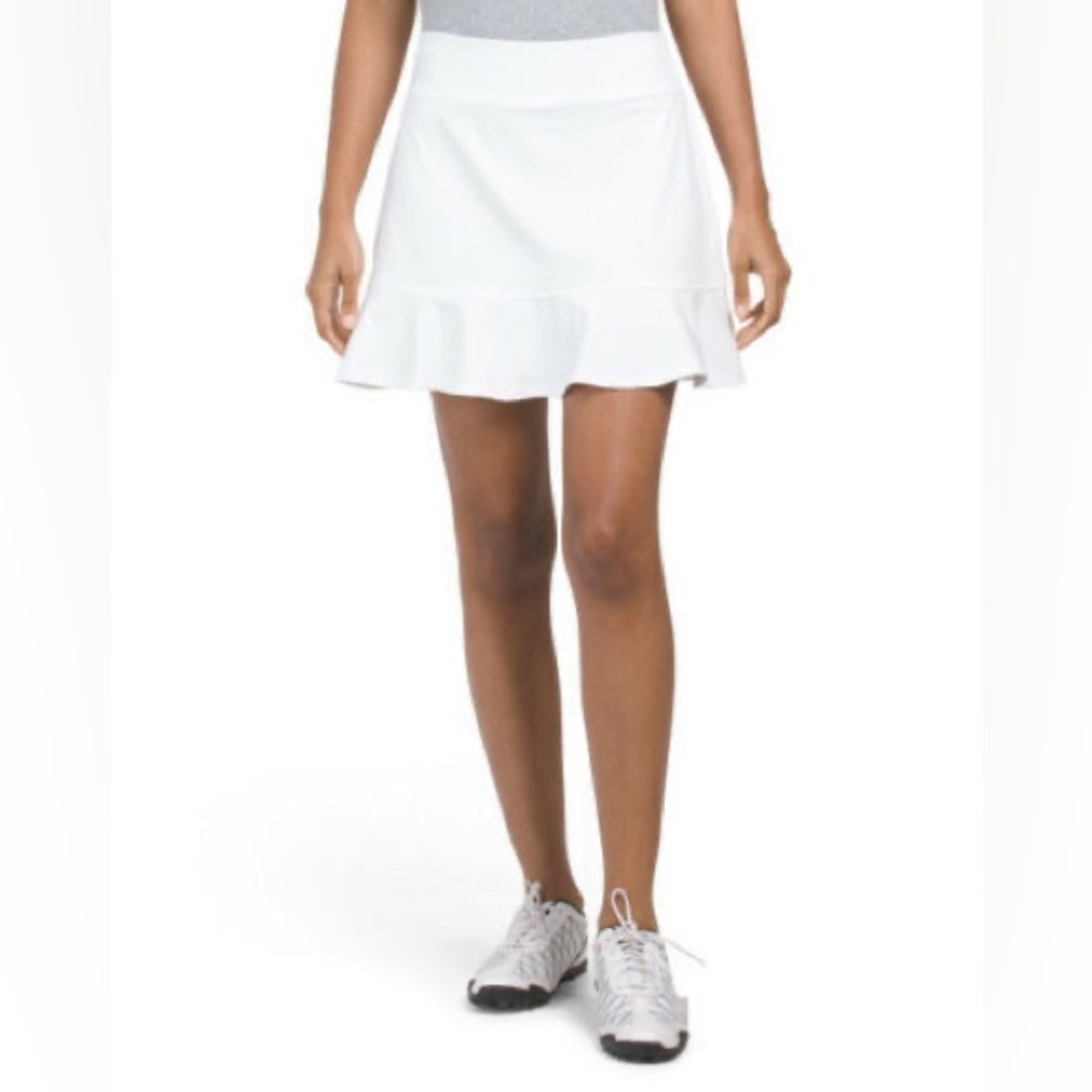 Tommy Bahama white golf skort with ruffle hem women’s size M